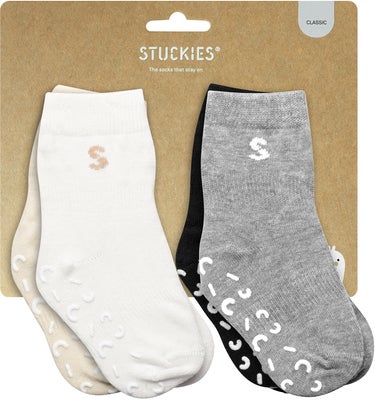STUCKIES Sokker Anti-slip 4-Pakk, Classic
