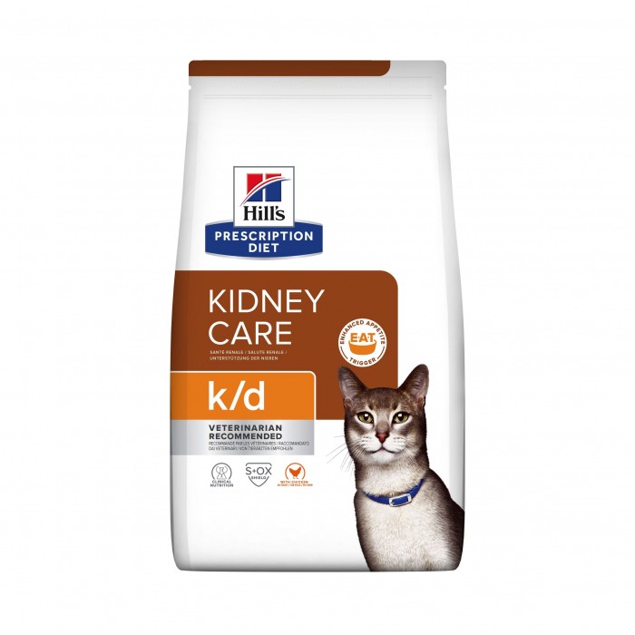 HILL'S Prescription Diet k/d Kidney Care au Poulet - Croquettes pour chat