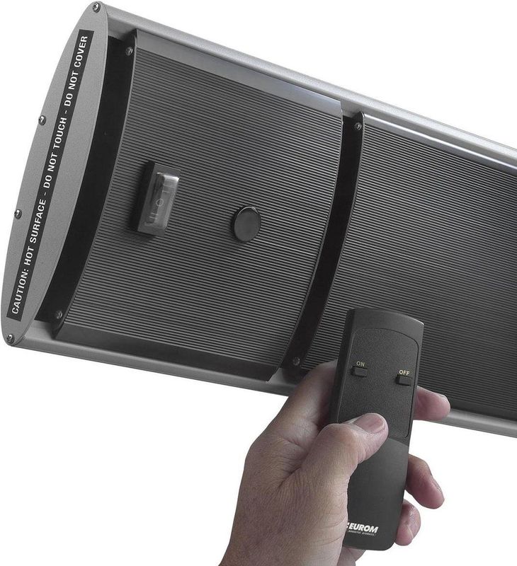 Eurom - Outdoor Heatpanel - Terrasverwarmer - 1800 Watt - Spatwaterdicht - Infrarood