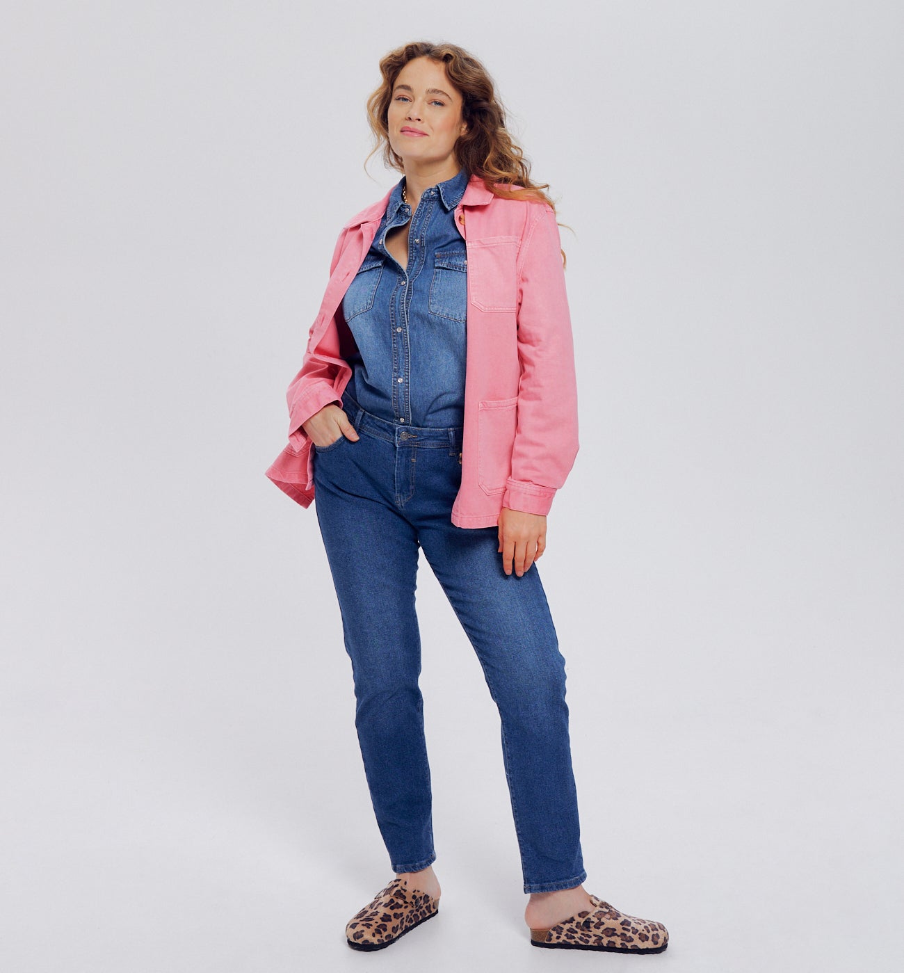 Veste surchemise ALMA - Rose