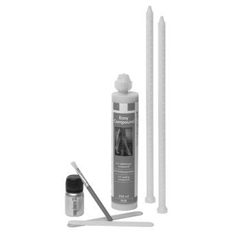 Easy Drain Easy Compound set: Easy Compound koker, 2 meng.PU afdichting potje Easy cleaner 22, kwastje en 2 afmesspatels