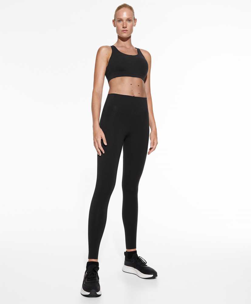Leggings de compressão com elevação no tornozelo de 65 cm