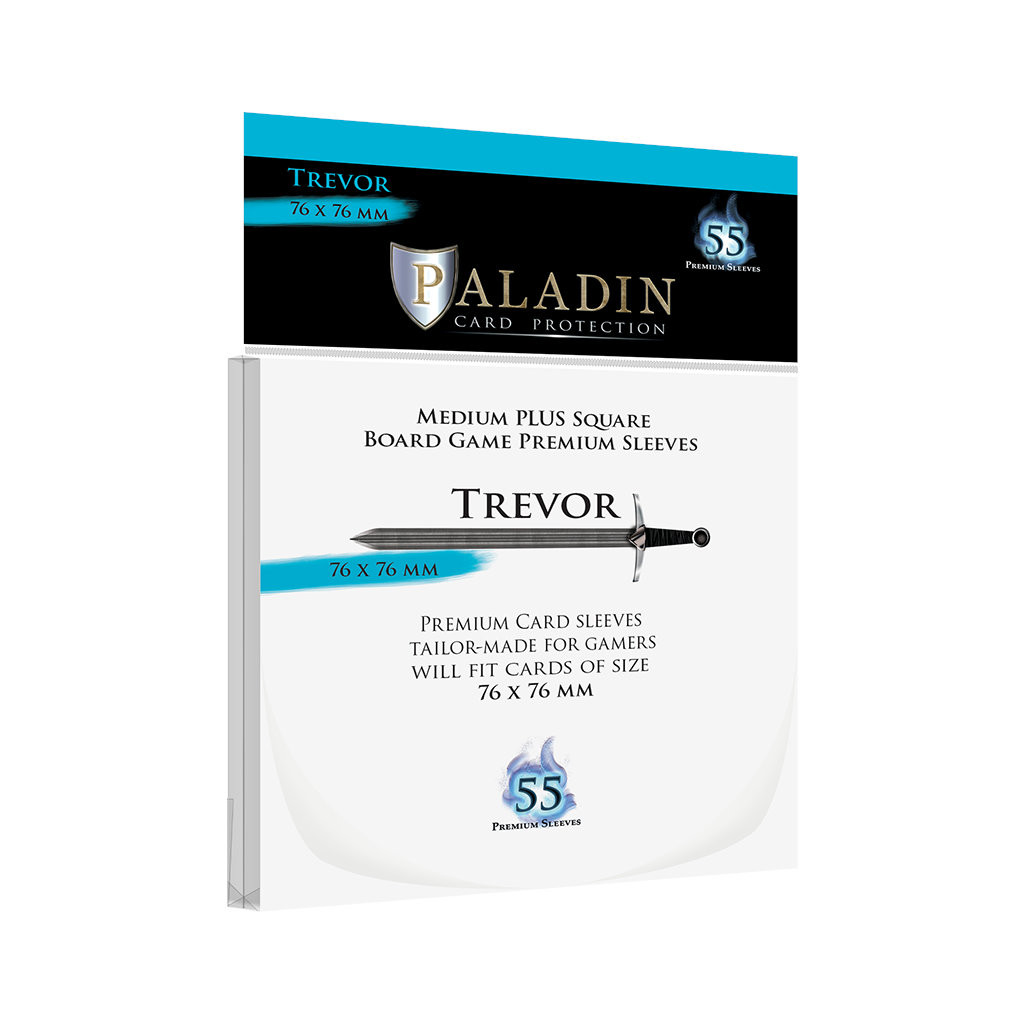 55 Protège Cartes Paladin - Trevor - Medium Plus Square 76 x 76 mm