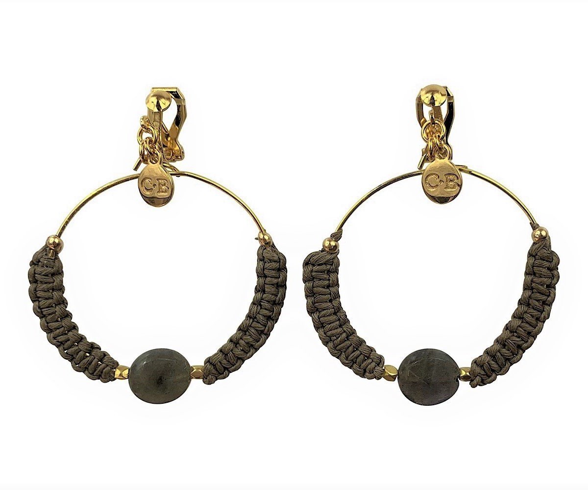 Boucles d'oreilles créoles clips Joy