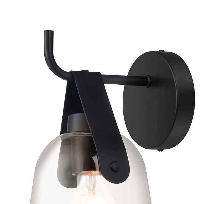 Applique murale Calume E27 15W L.16xH.27xP.19cm noir GoodHome