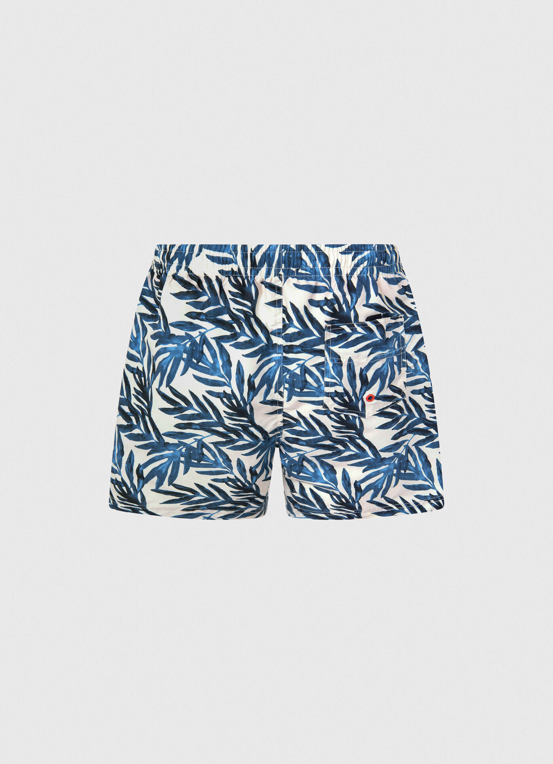 Maiô Bermuda Fallon Leaf - azul marinho