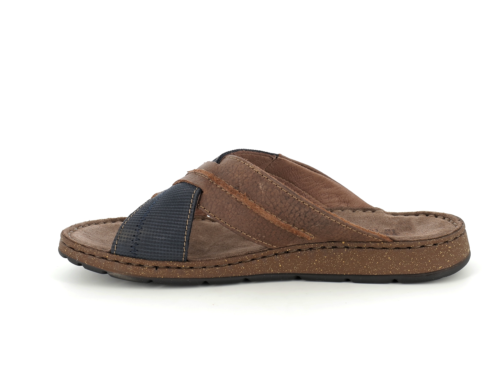 C brand-43050 Cuir Marron Bleu