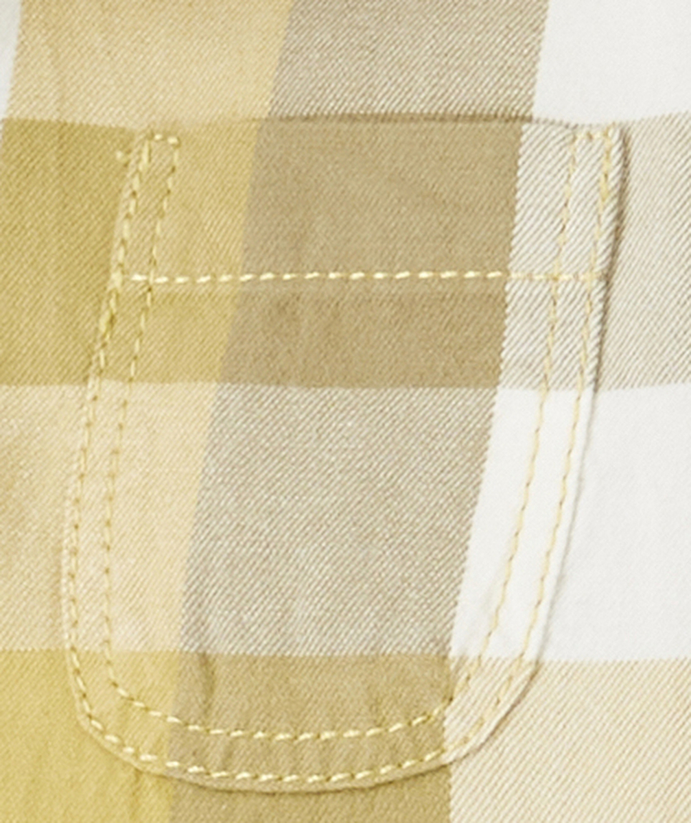 CHEMISE À CARREAUX BÉBÉ GARÇON BLANC ET JAUNE