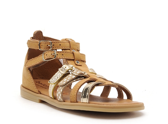 Bellamy nu pieds enfant fille clea marron