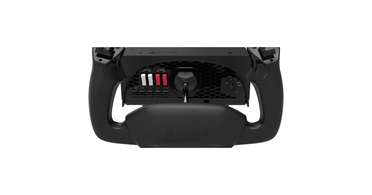 Honeycomb AeronauticalAlpha Flight Controls gaming yoke  (Zwart/rood)