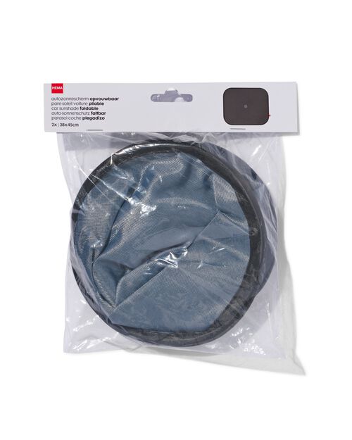2 pare-soleil voiture 38x45 pliable gris/noir
