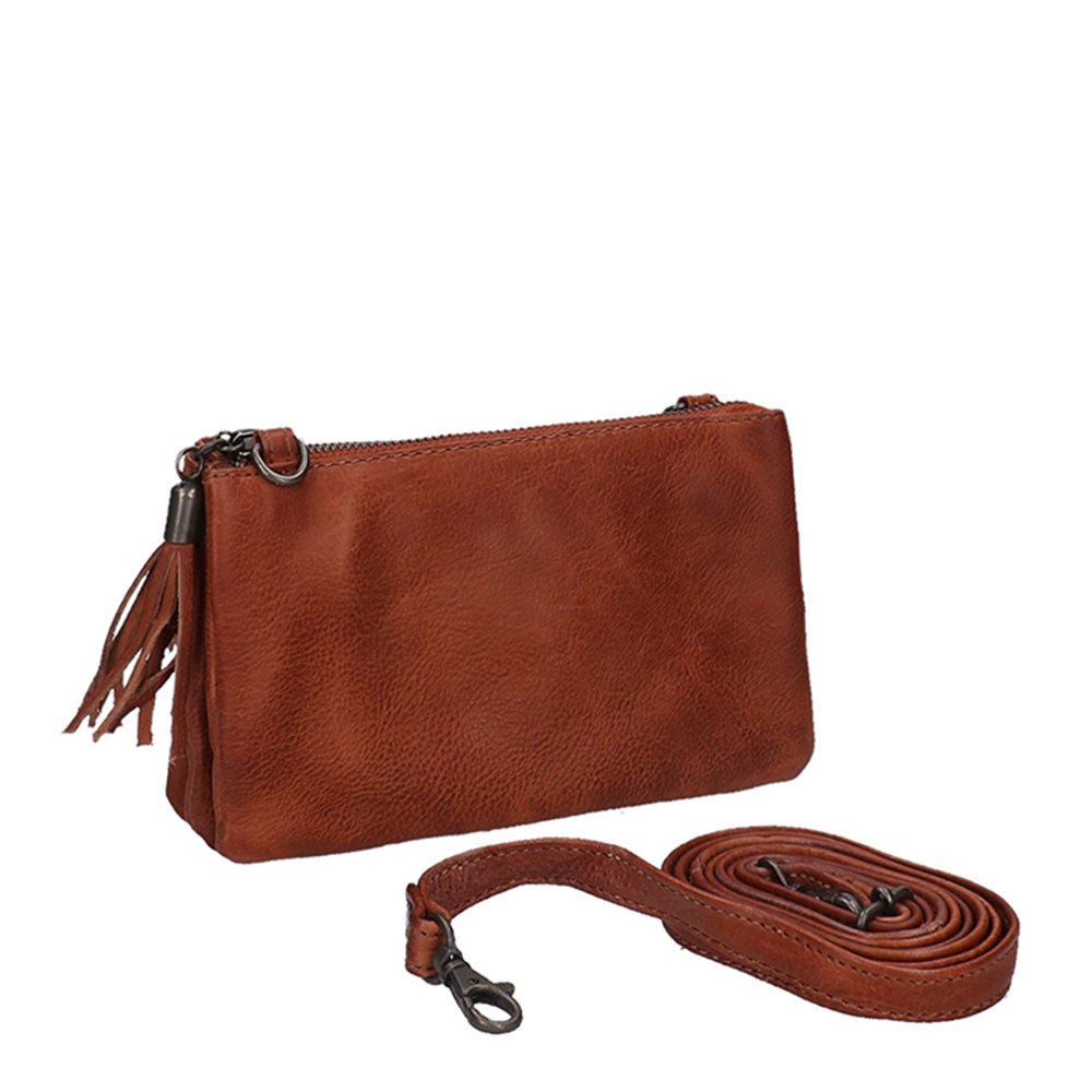 Bear Design Callisto Pelle Alessia Clutch cognac