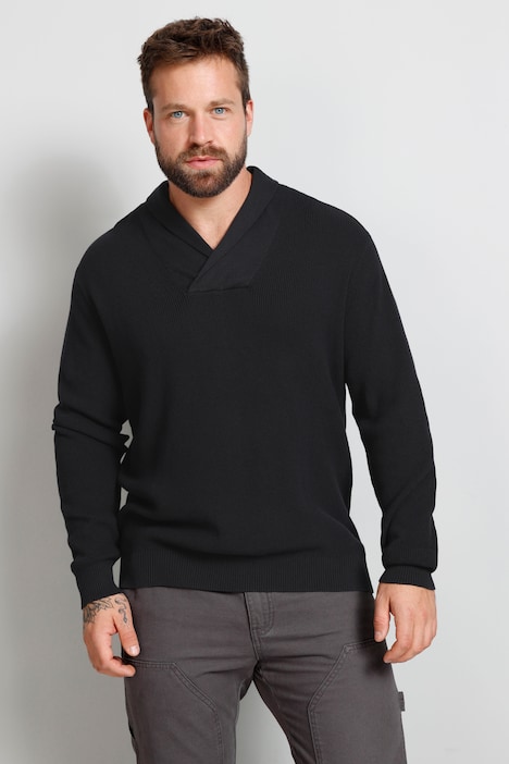 Boston Park Pullover, Schalkragen, Langarm, bis 72/74