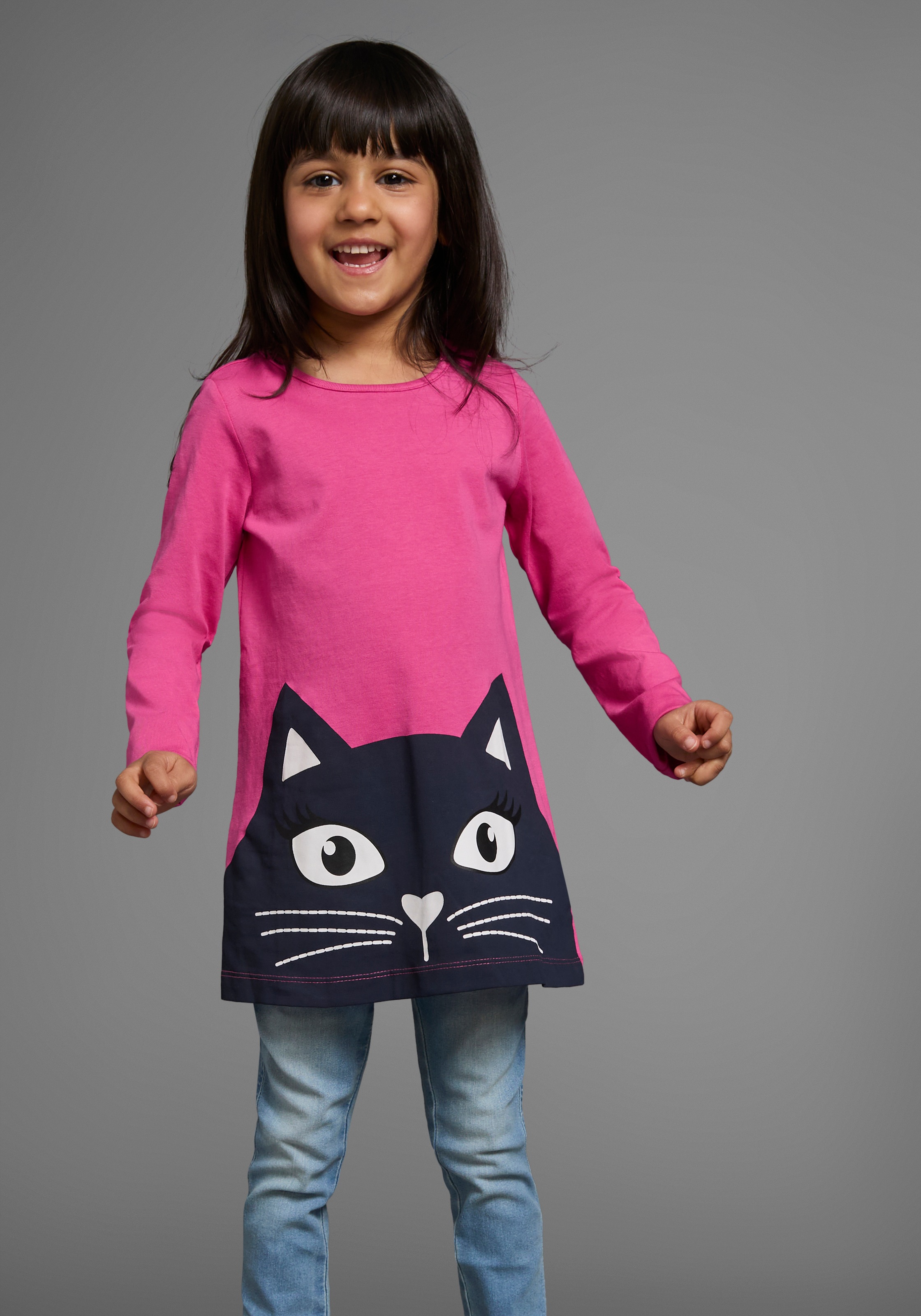 KIDSWORLD Langarmshirt »für kleine Mädchen«, 2 Stk. Langarm,  lässige Passform