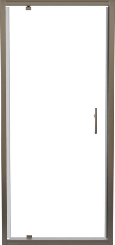 Linie - Cadiz - Douche Draaideur - Helder Glas - 90 cm x 190 cm - Geborsteld Chroom Profiel