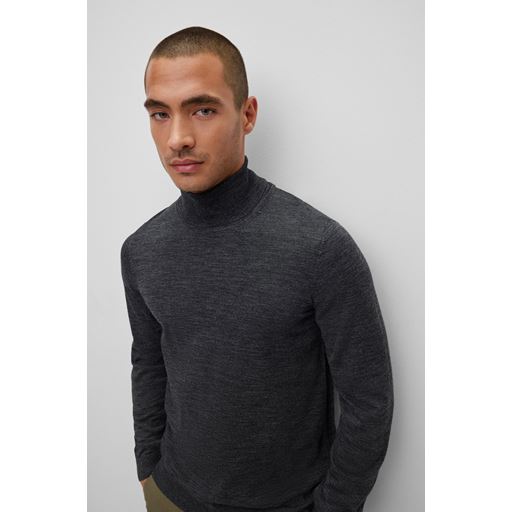 Boss Black Musso-P Striktrøje, Sort, 3XL