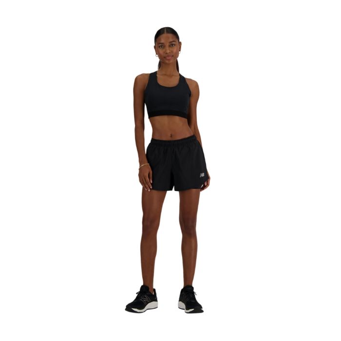 New Balance Dame BH NB Sleek Medium Support Pocket Sports Bra Sort