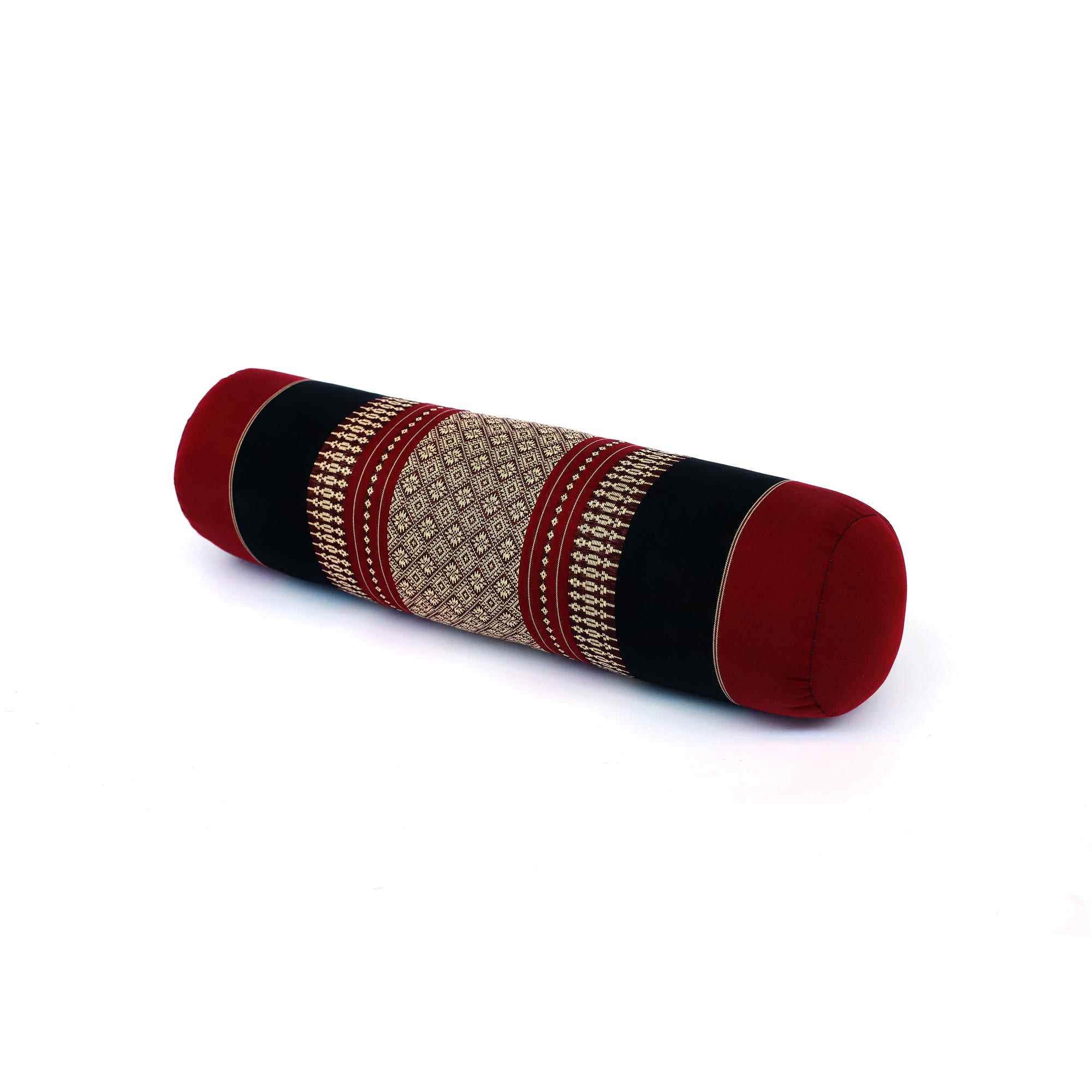 Kissenrolle rot-schwarz, B 50 cm, Ø 13 cm von fischer's lagerhaus