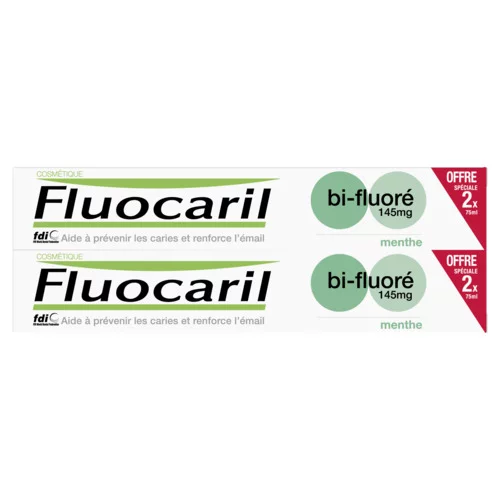 Fluocaril 145mg Dentifrice - Menthe 2x75ml