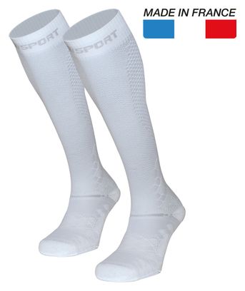 Paire de Chaussettes de Récupération BV Sport Recovery Evo Blanc