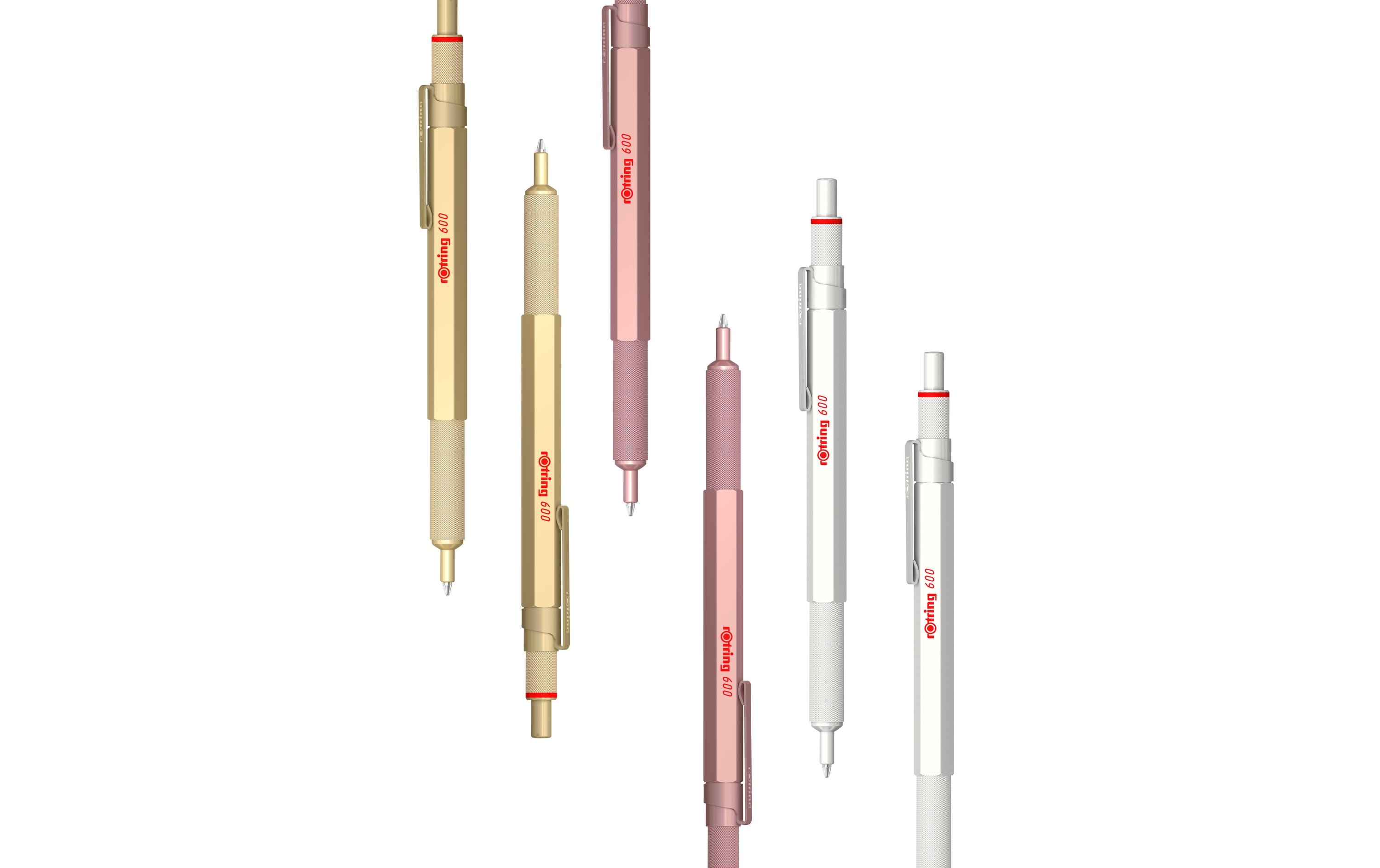 Kugelschreiber 600 Metallic Medium (M), GoldDruckkugelschreiber für zu Hause oder Büro