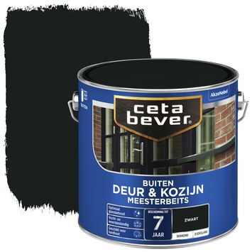 CetaBever Meesterbeits Deur & Kozijn zijdeglans dekkend zwart 2,5 liter