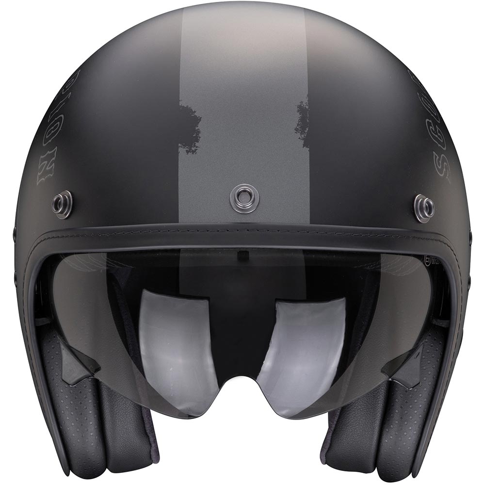Scorpion - Casque Belfast Evo Spade Noir Mat / Argent