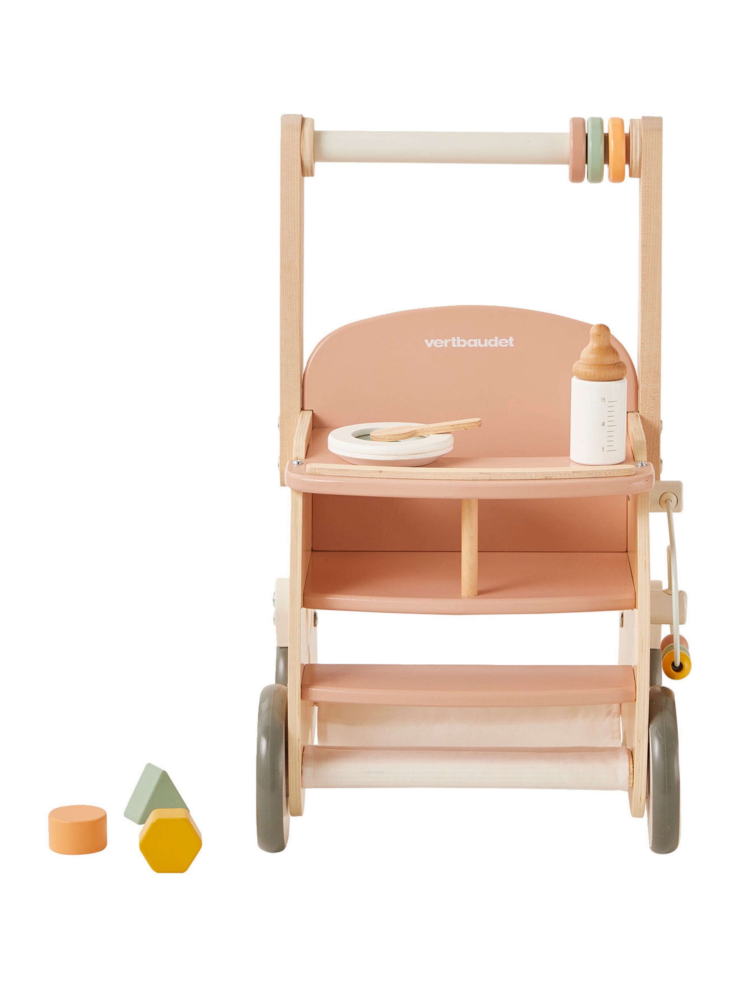 Vertbaudet Lauflernwagen mit Puppensitz, Holz FSC® weiß