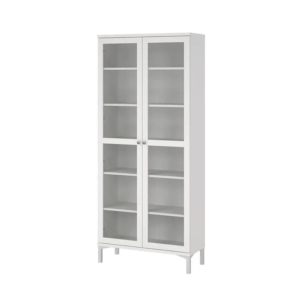Hioshop Roma vitrinekast 2 deuren wit