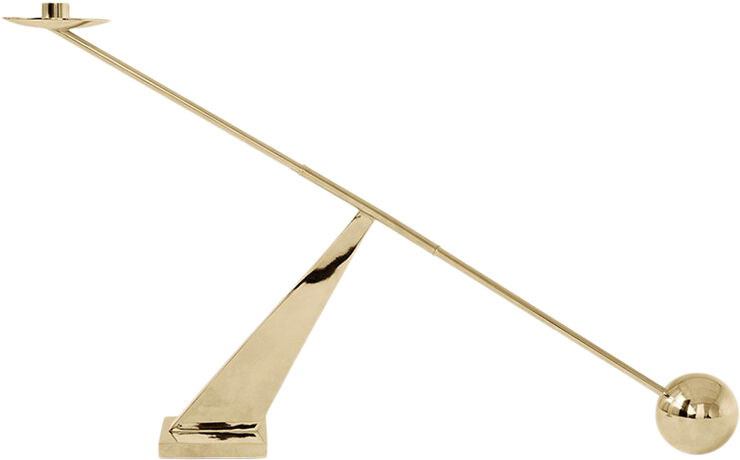Audo Copenhagen Interconnect Candle Holder, W70, Po Guld