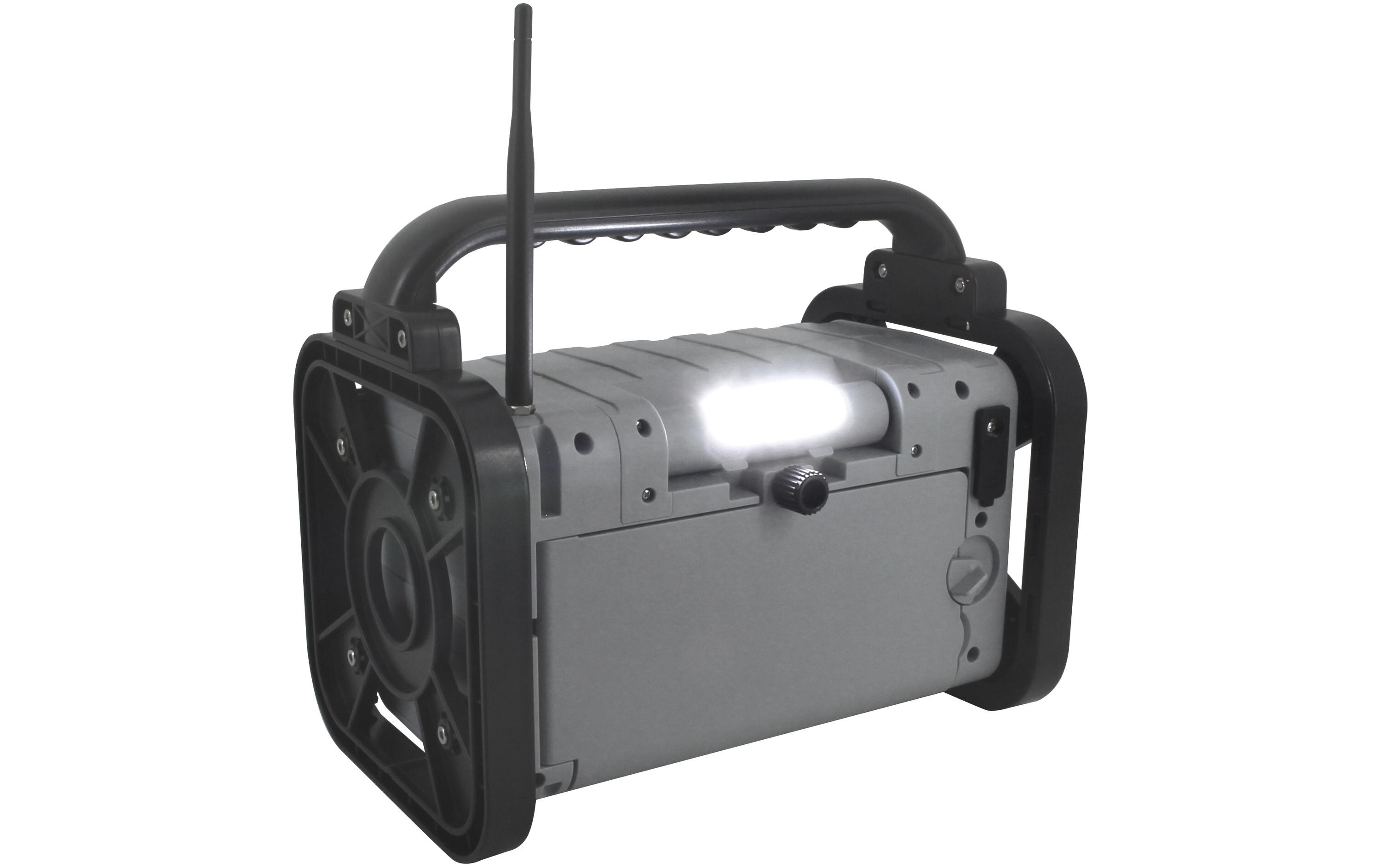 Baustellenradio DAB80 Grau<br>Baustellenradio mit DAB+/UKW und Li-Ion Akku