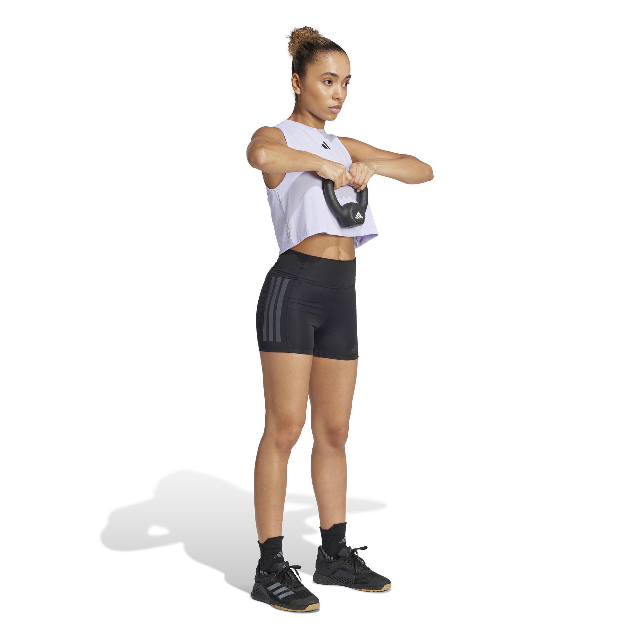 adidas Power 3 Stripes Boxy Débardeur Tank Top Femmes - Lilas