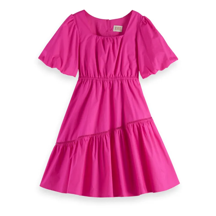 Scotch & Soda Robe Ajourée | Rose fuschia