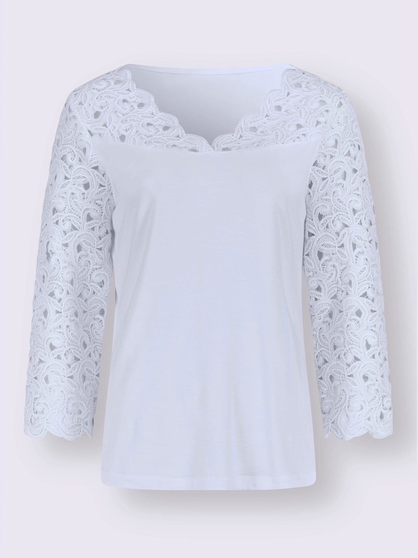 T-shirt dentelle séduisante