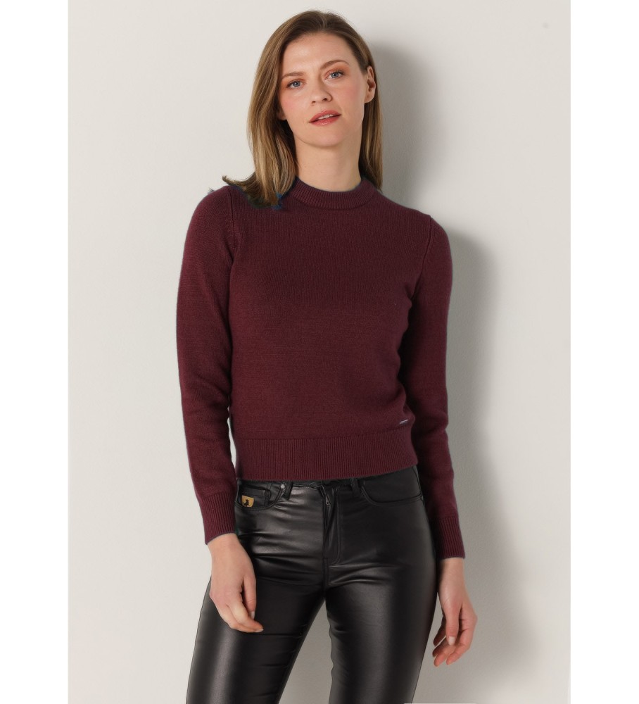 Camisa básica Lois cor vinho