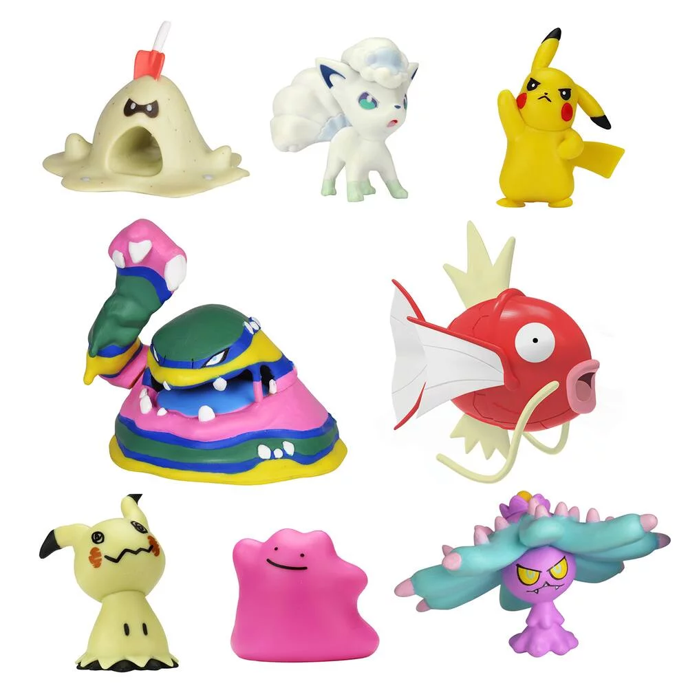 POKEMON -PACK DE 8 FIGURINES