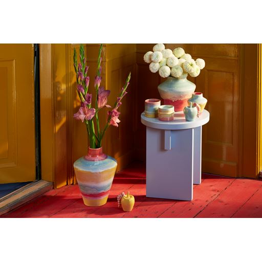 Kähler X KimPop Vase, Pink/Mint/Yellow