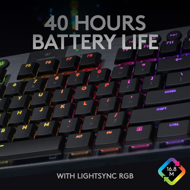 Logitech G915 Lightspeed tenkeyless gaming tastatur (GL Tactile swit.)