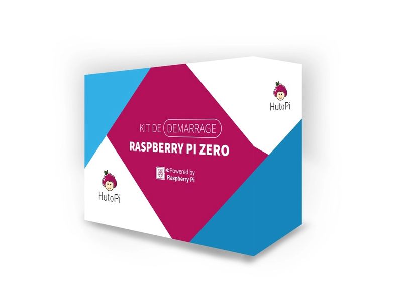HutoPi Starter Kit Raspberry Pi Zero 2W 512 MB, 16 GB SD Kompaktes Entwicklerboard mit 1 GHz Quadcore Prozessor