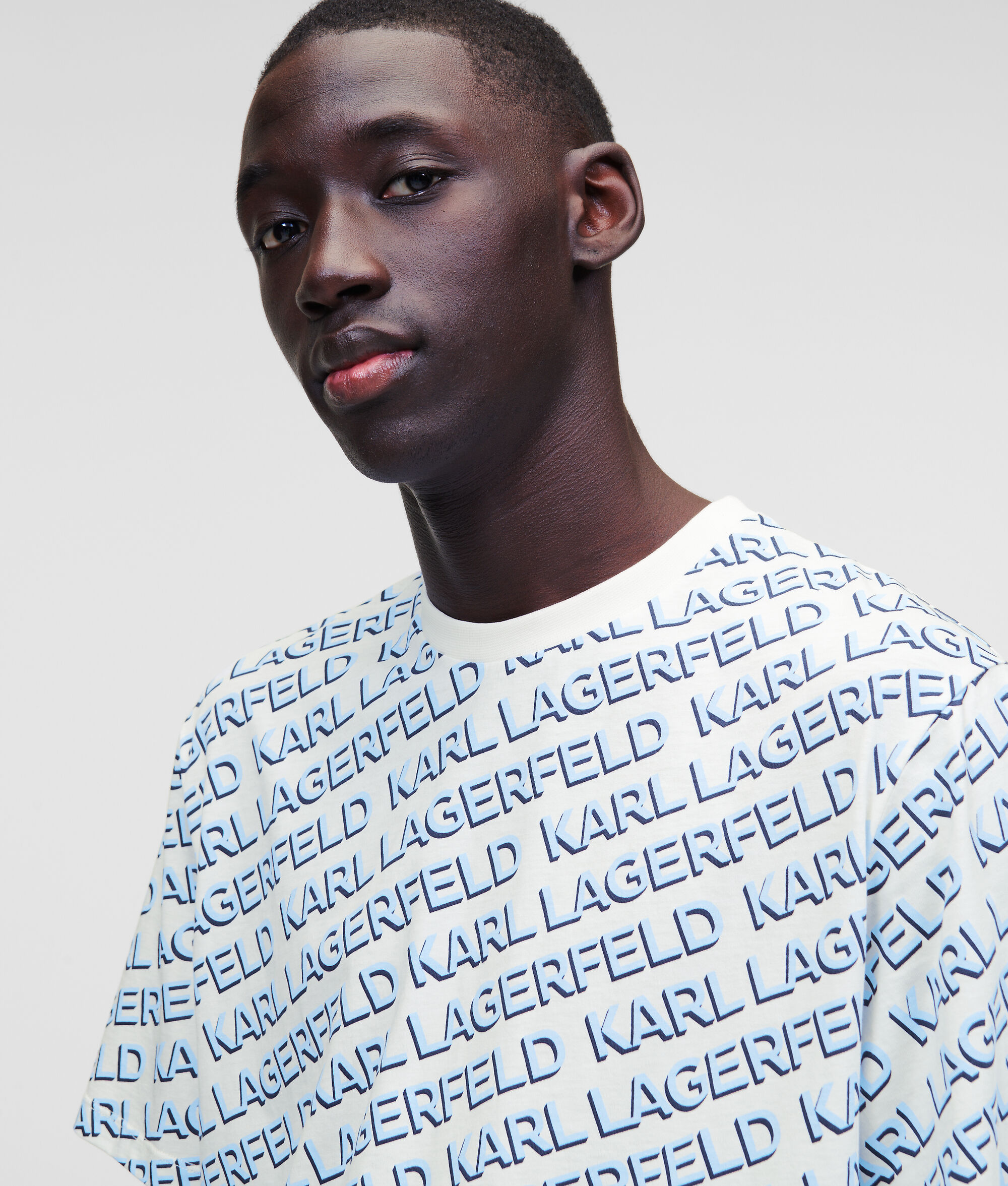 T-SHIRT À LOGO KARL EN DIAGONALE