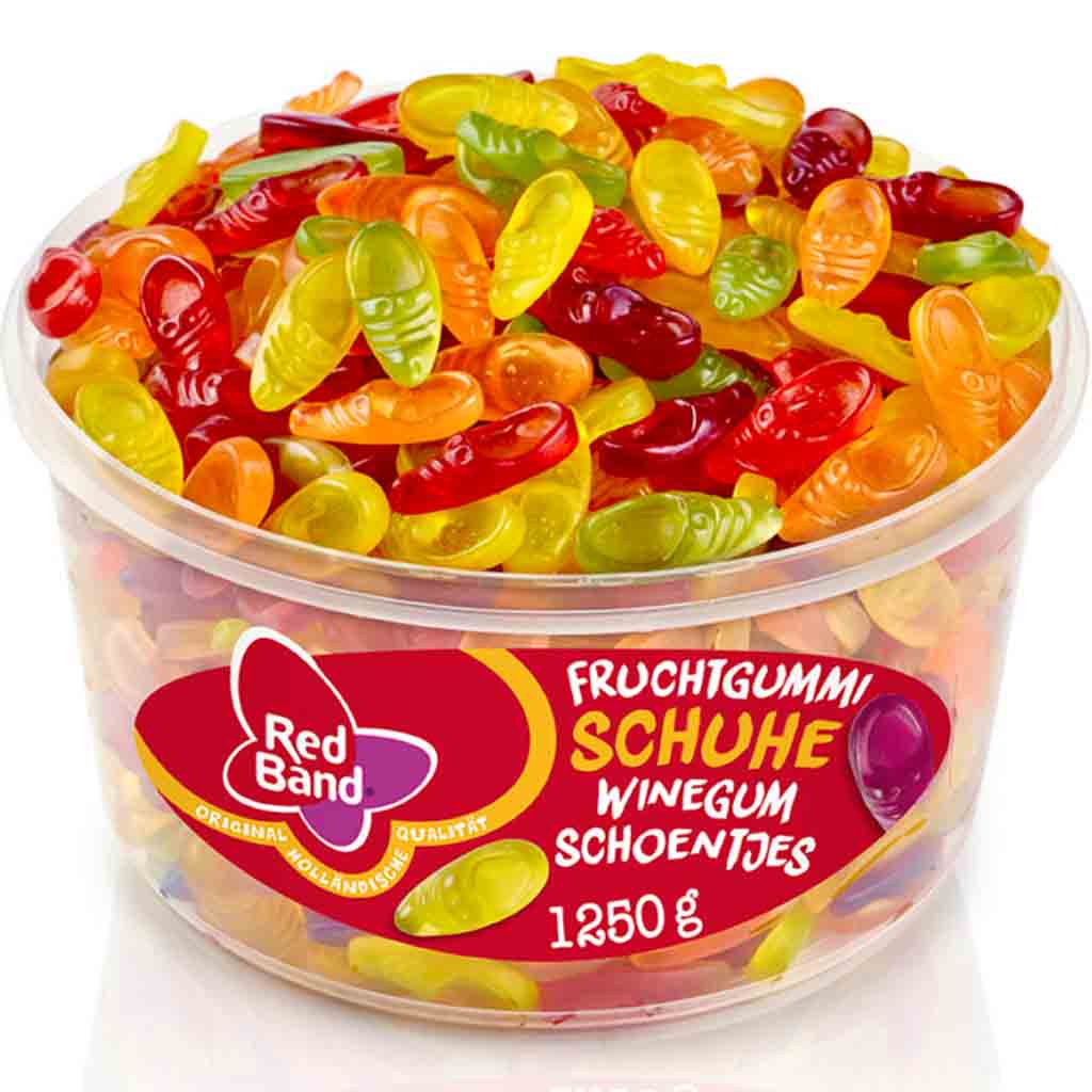 Red Band Fruchtgummi Weingummi Schuhe 1250g MHD:8.5.26