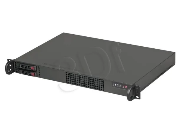 Supermicro SC510 T-203B - Rack-monterbar 1U - micro ATX - SATA/SAS - hot-swap 200 Watt - sort