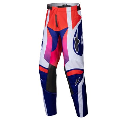 Pantalon cross Alpinestars RACER - WURX - ENFANT - Multicolore / Blanc