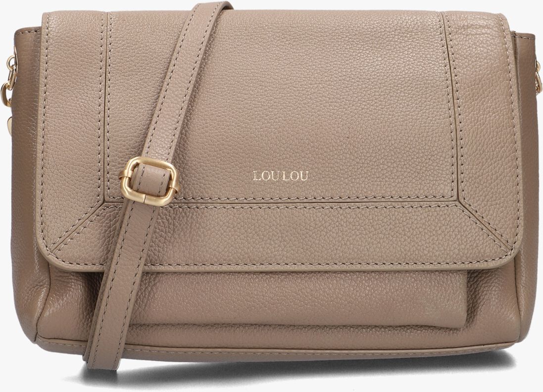 LOULOU ESSENTIELS taupe loulou essentiels schoudertas crossbody royal nappa 1