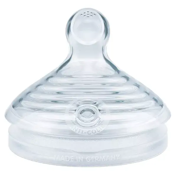 Bicos de silicone Nuk For Nature, tamanho G, fluxo rápido, pacote com 2 unidades.