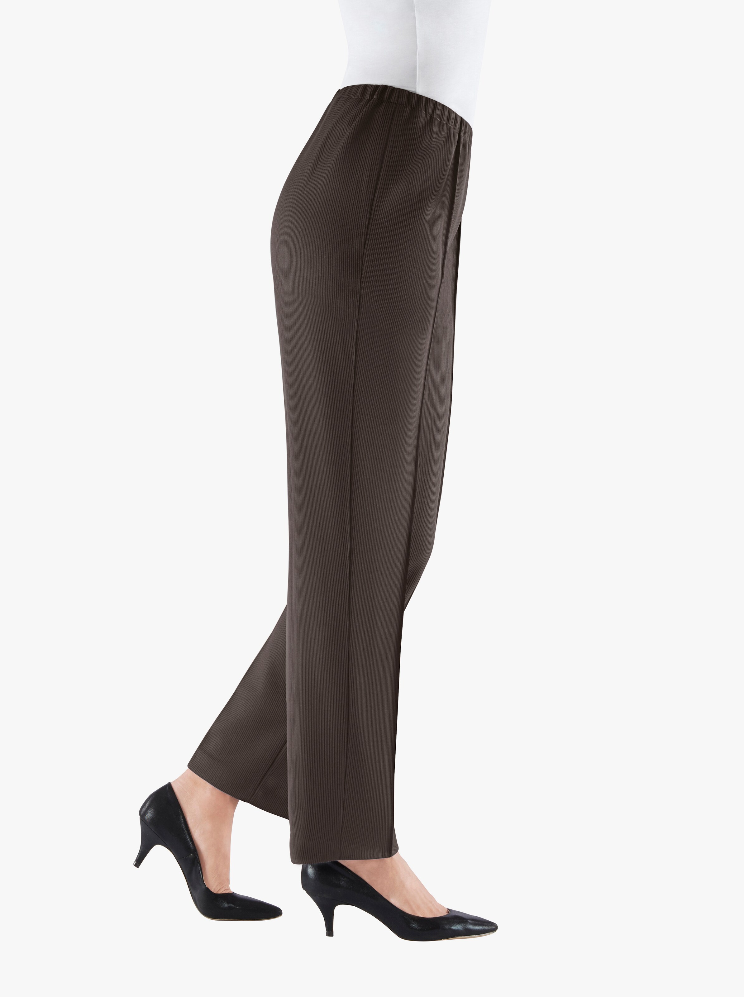 Jerseyhose mit Ripp-Struktur