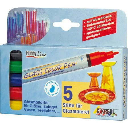 KREUL Glass ColorPen 5er Set