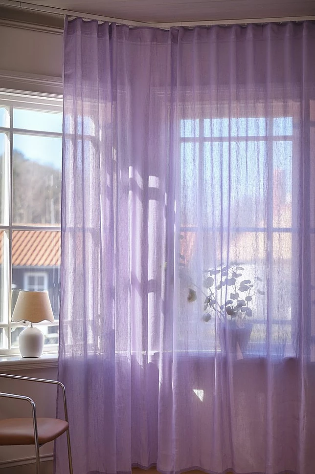 LINN gardin linmiks 1-lengde ekstra bred