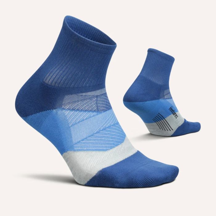 Feetures Dame Strømper Elite Ultra Light Quarter Blå