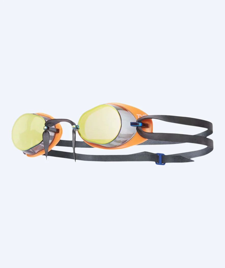 TYR svømmebriller - Socket Rockets 2.0 - Sort/orange (Mirror linse)